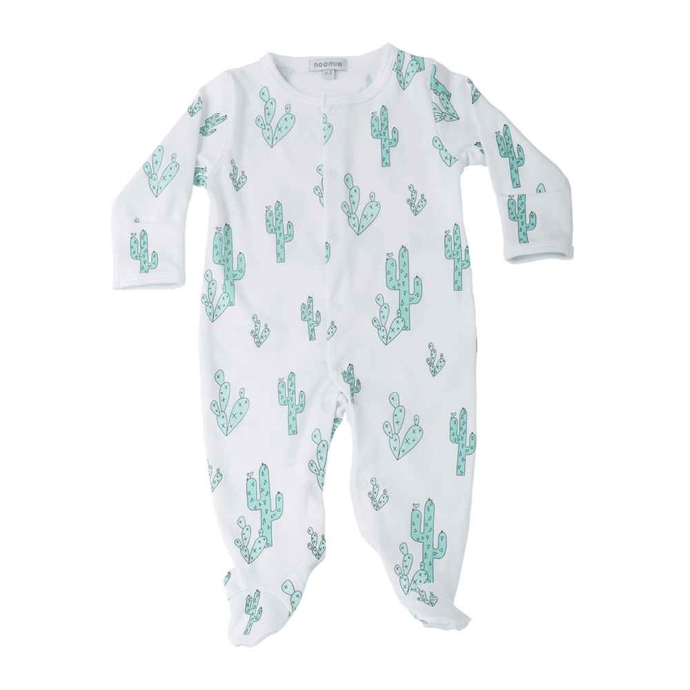 Noomie Footie Green Cactus (6-9mo) NWT*